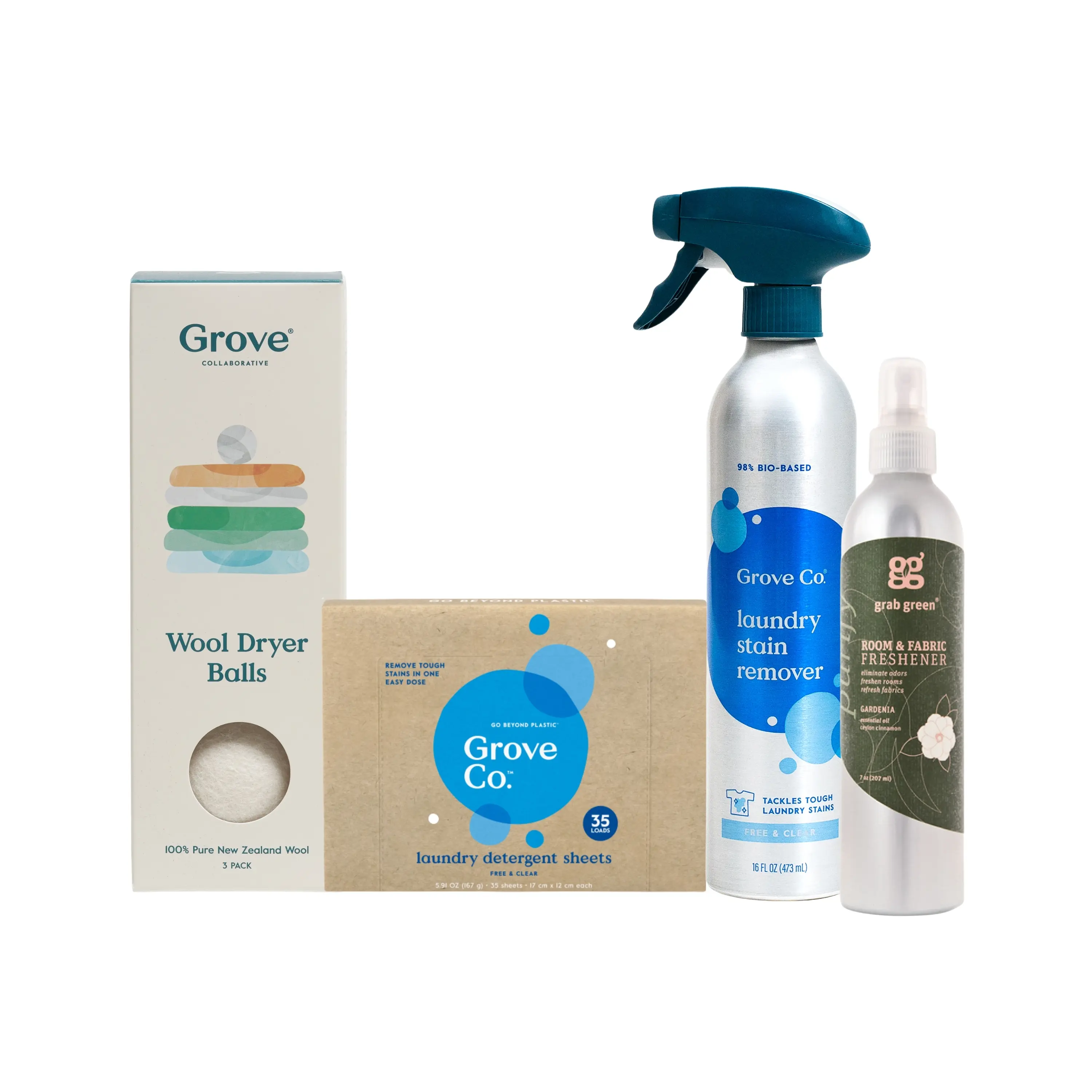 Low-Tox Laundry Starter Set - Gardenia, Sheets, Wool