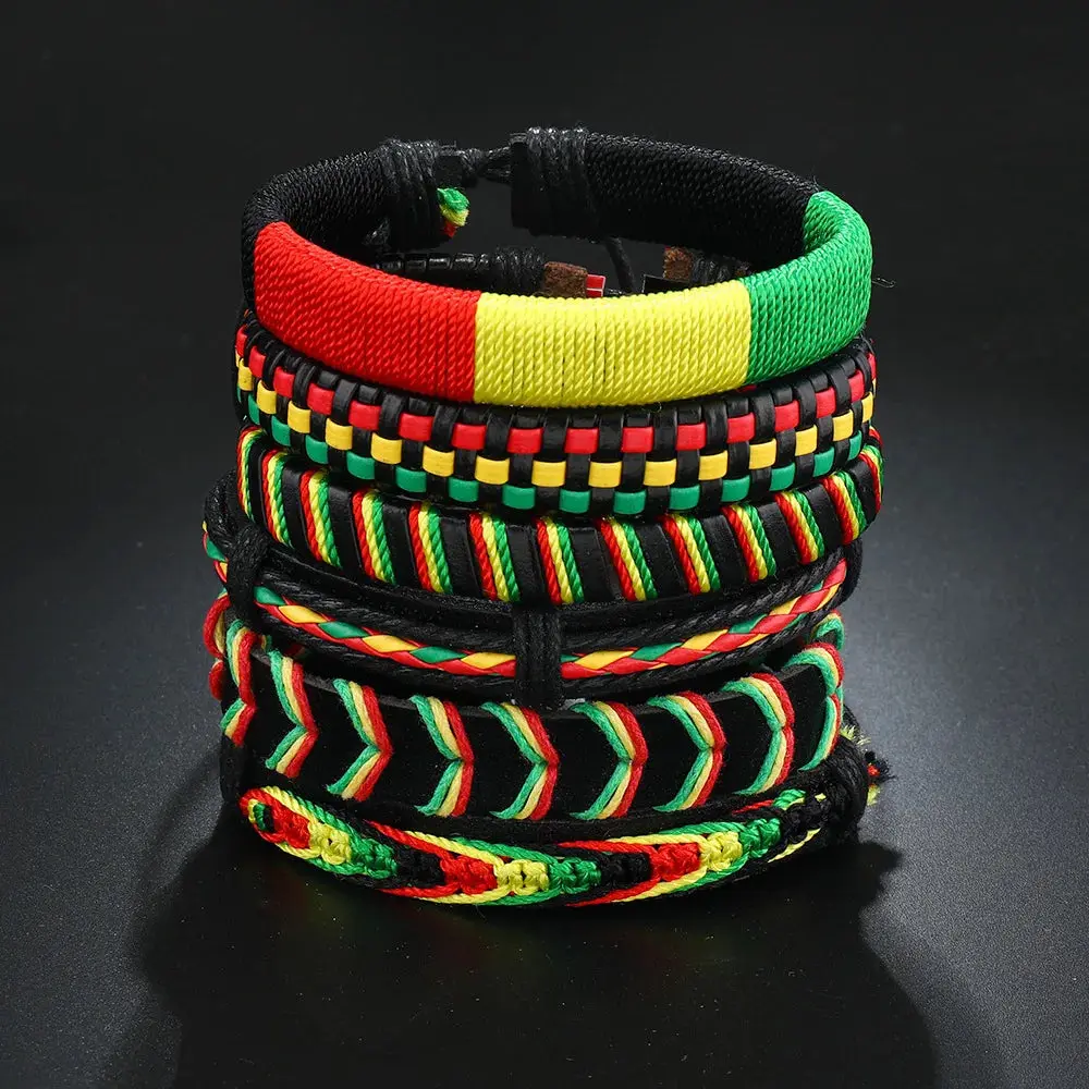 Ethiopian Men/Women Jewelry Jamaican Rasta Adjustable