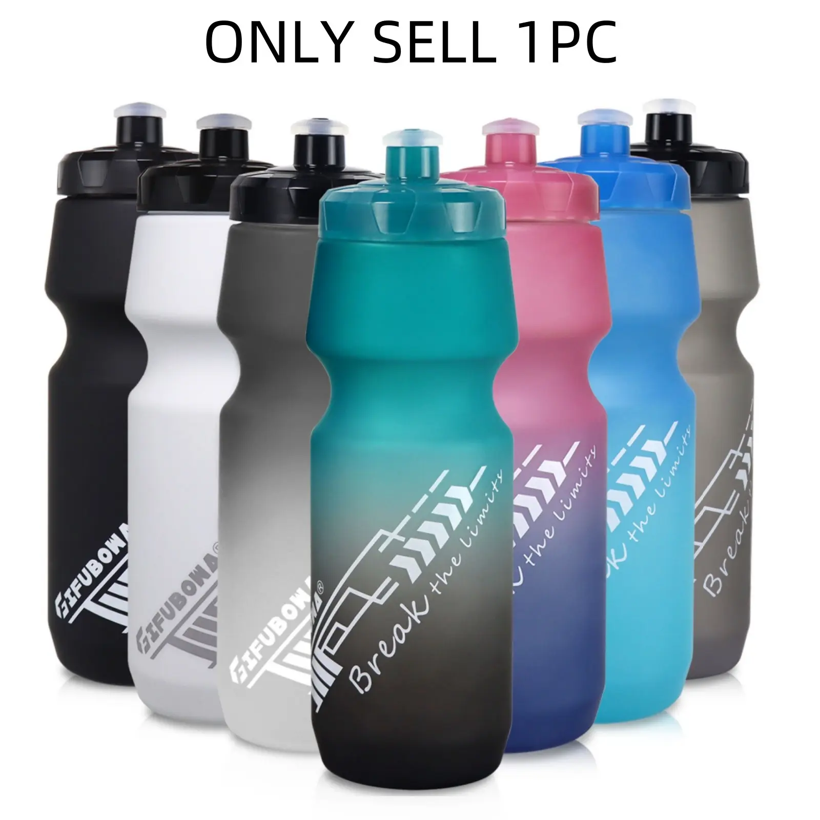 24oz Bike Water Bottle, 1 Count Lightweight Mountain Cycling Squeeze Sports Drink Cup, Sports Water Bottle for Riding, Running, Gym, Workout Water Bottle, Sports Drinking Bottle, Hydration Bottle, Squeeze Water Bottles Sports