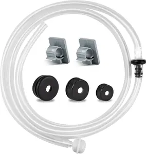 Kitchen Hack_ Sink Soap Dispenser Tube Kit, with 47" Tube Hose and Check Valve for Prevent Backflow for Countertop Dispensador De Jabon de Cocina Kitchen Sink Accessories Faucet Extension