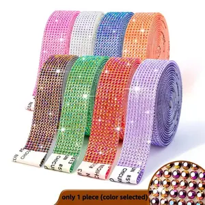 Bling Ab Rhinestone Tape Self-Adhesive Crystal Strips, Perfect for DIY Phone Cases, Accessories & Crafting Projects, Enhance Your Creations
