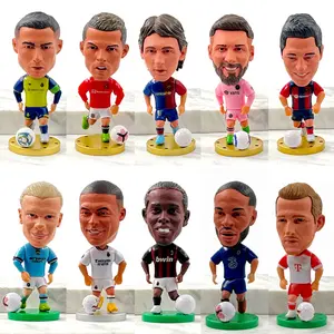 Messi, Ronaldo, De Bruyne, Van Dijk, Sterling, Morace, Neymar figurines