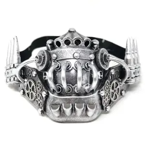 Steampunk Costume Metallic Half Face Mask Masquerade Party Masks