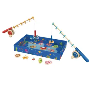 TOYSTER'S Magnetic Fishing Game with 2 Magnetic Rods, Montessori Toy for Toddlers, Learning Fun, Interactive Play, Fine Motor Skills