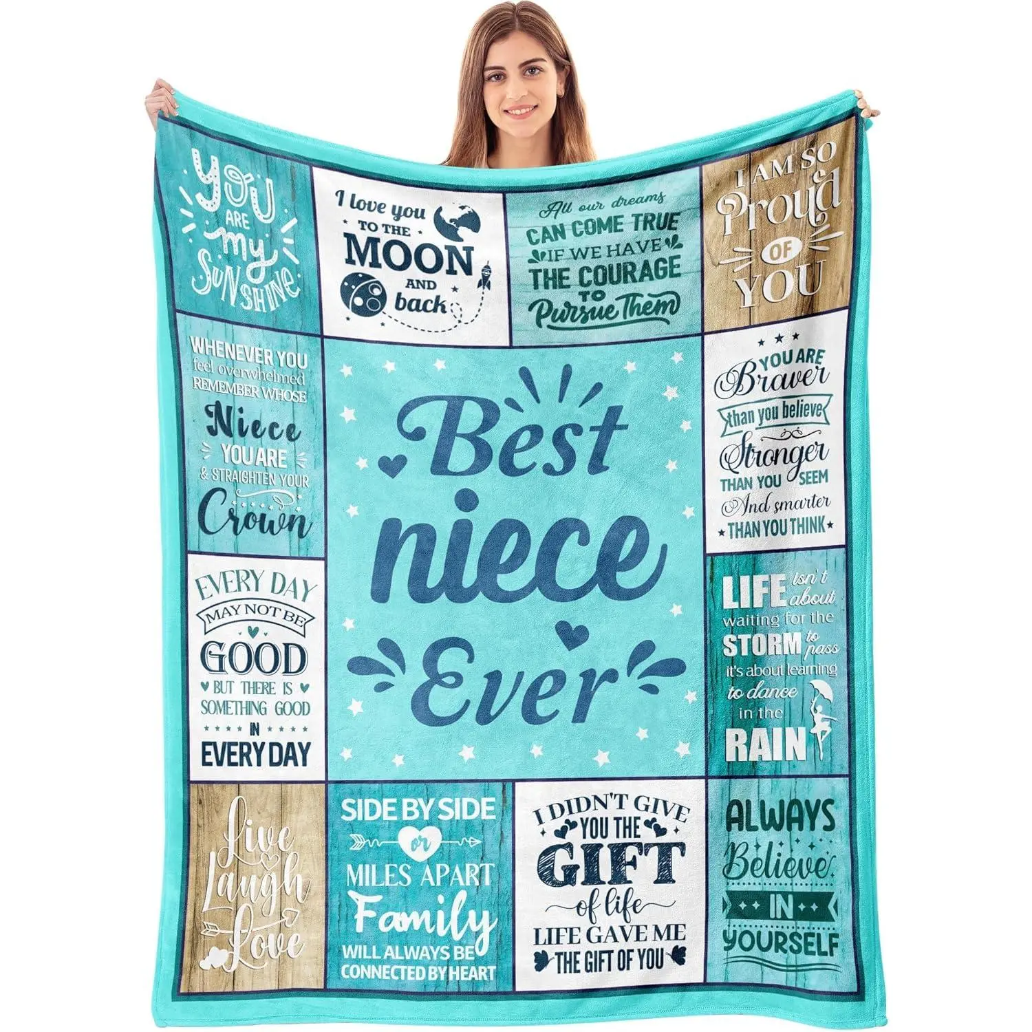 Niece Gifts from Auntie, Favorite Niece Gifts, Gifts for Niece, Best Niece Gifts Niece Gifts from Aunt Uncle, Niece Birthday Gifts Idea, to My Niece Christmas Graduation Gifts Blanket 50"x60"a