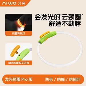 LED Dog Collar, USB Rechargeable  Flash Light Up Dog Necklace for Night Safety,  Cut-to-Fit Glow Collar for Small Medium Large Dogs, Makes Your Pet Visible in The Dark