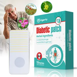 tigerty Diabetic Patch - Natural Herbal Blood Sugar Support Patch - 10 Patches  with Honeysuckle, Lycium barbarum peel, camphor - Non-Invasive Glucose Balance Aid for Adults