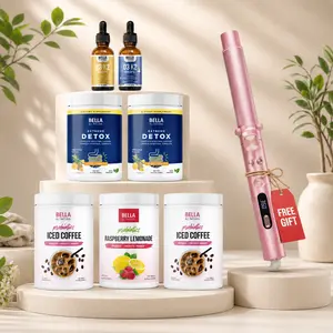 Bella All Natural LIVE Exclusive Bundle (Extreme Detox + D3 K2 + Probiotics + FREE Curler)