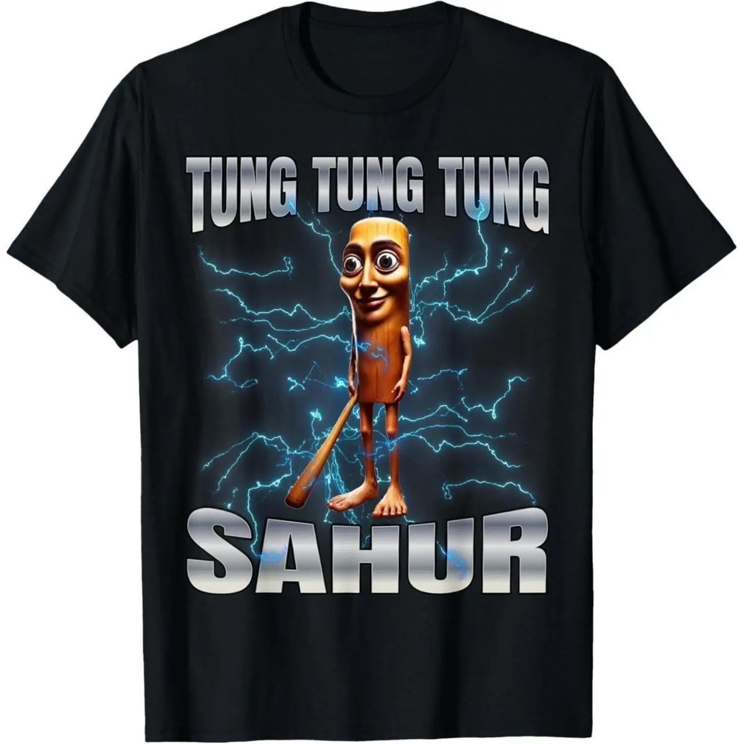 Unisex  Graphic T Shirt Featuring Tung Tung Tung Sahur Design Comfortable Trendy Casual Tee