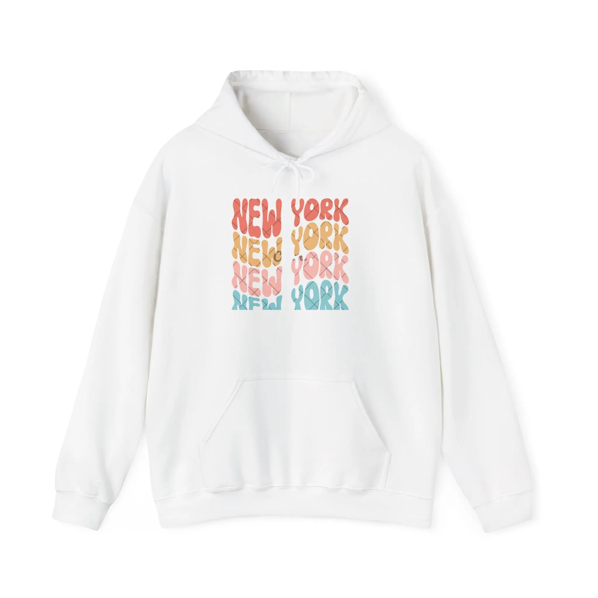 Copy of New York Retro Stack hoodie | colorful NYC text sweatshirt