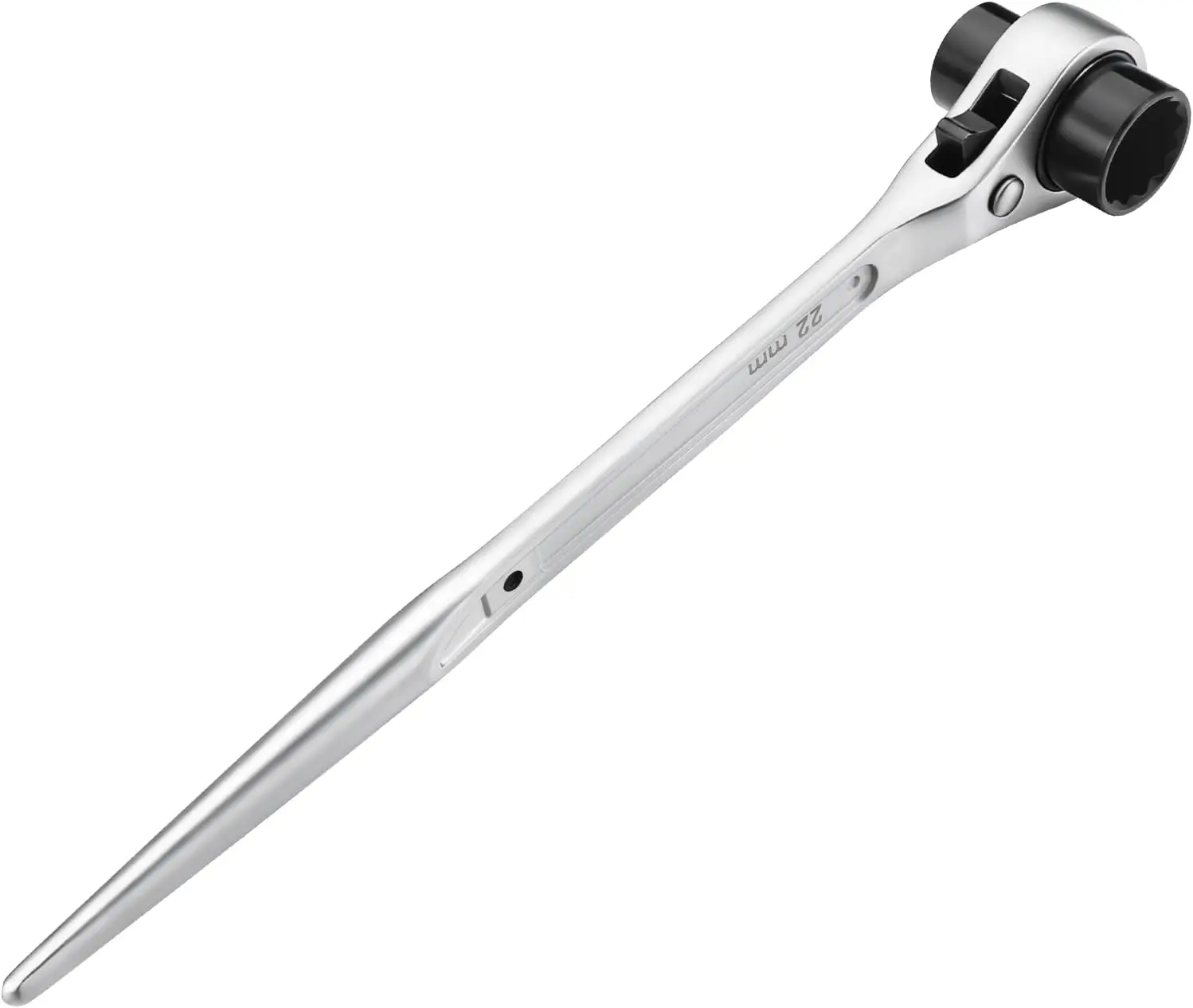 Double Socket Ratchet Wrench Vanadium 19x22mm 3/4x7/8 Scaffold Wrench Double Ended Socket Ratcheting Podger Scaffolding, Building Construction, Garage Workshops, Car Maintenance