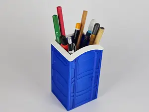 Porta Potty Pen Holder | Funny Desk Organizer | Novelty Pencil Cup