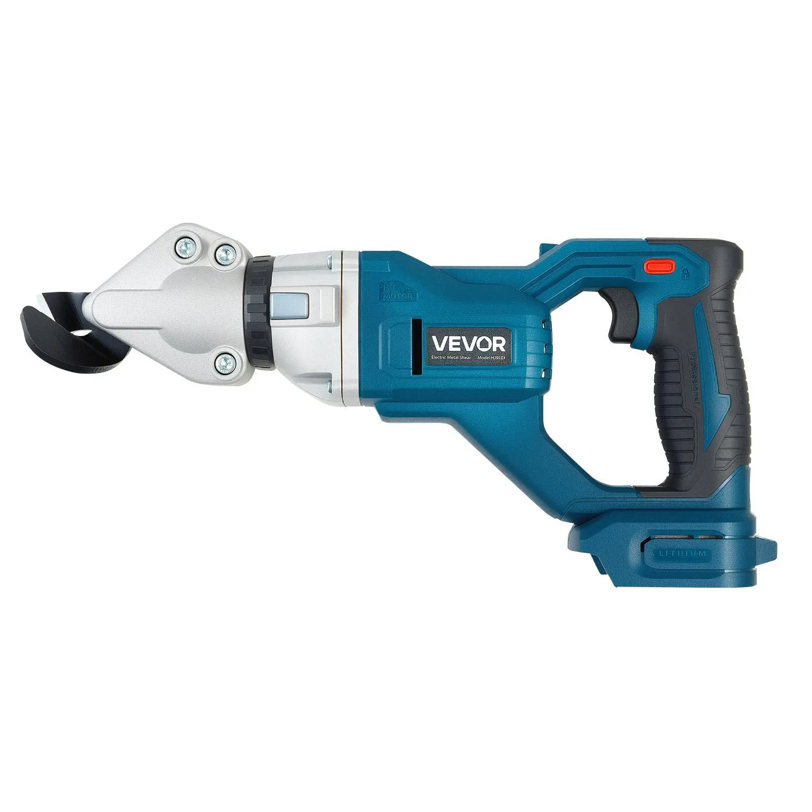 【DealsForYouDays】VEVOR 18V Cordless Metal Shear, Sheet Metal Cutter with 360-Degree Pivoting Head, Double Blades, 25000 RPM Speed, 360-Degree Flexible Cutting for 18 GA Galvanized Steel, 20 GA Stainless Steel, Aluminum Plate, Plastic, Cardboard, Pivot Hea