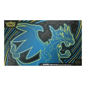 Mega Charizard X ex Ultra Premium Collection - Includes Foil Promo Cards, Sleeves, Playmat, Deck Box, Metal Coin, Dice, 18 Booster Packs & Code Card for Pokémon TCG Live