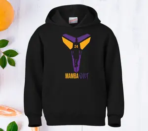Mamba Out Inspired Hoodie, Cotton, Polyester UNISEX Handmade Menswear Soft Pullover Long Sleeve Clothing