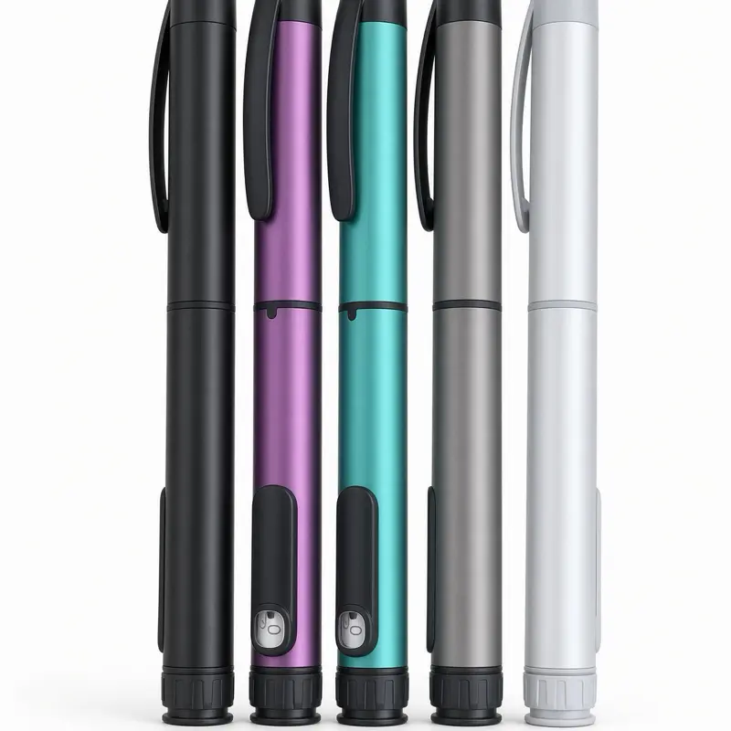 5 pack V1 Precision Dispensing Pen, Reusable Metal Stylus Pen for Phones & Tablets, Supports up to 80 Units, Reusable Metal Pen