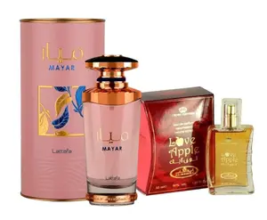 2 Pack of Mayar for Women Eau de Parfum Spray, 3.4 Ounces / 100 ml by Lattafa and love Apple 50 ml perfume