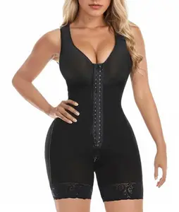 ALEXO Fajas Colombianas Shapewear for Women Tummy Control Post Surgery Full Body Shaper Butt Lifter with Zipper Crotch skimsbodysuits solleonnewfajascurve elegant figure fajas melibelt bodysuit Onesie