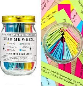 Bible Verse Jar, inspirational Scripture Prayer Cards Holy Read Me When Bible Verses Jar,Confirmation Baptisms christian Gifts for Women Men Teen Girls Boy,Birthday christmas gifts for women Men Teens Mom Friends outdoorfun