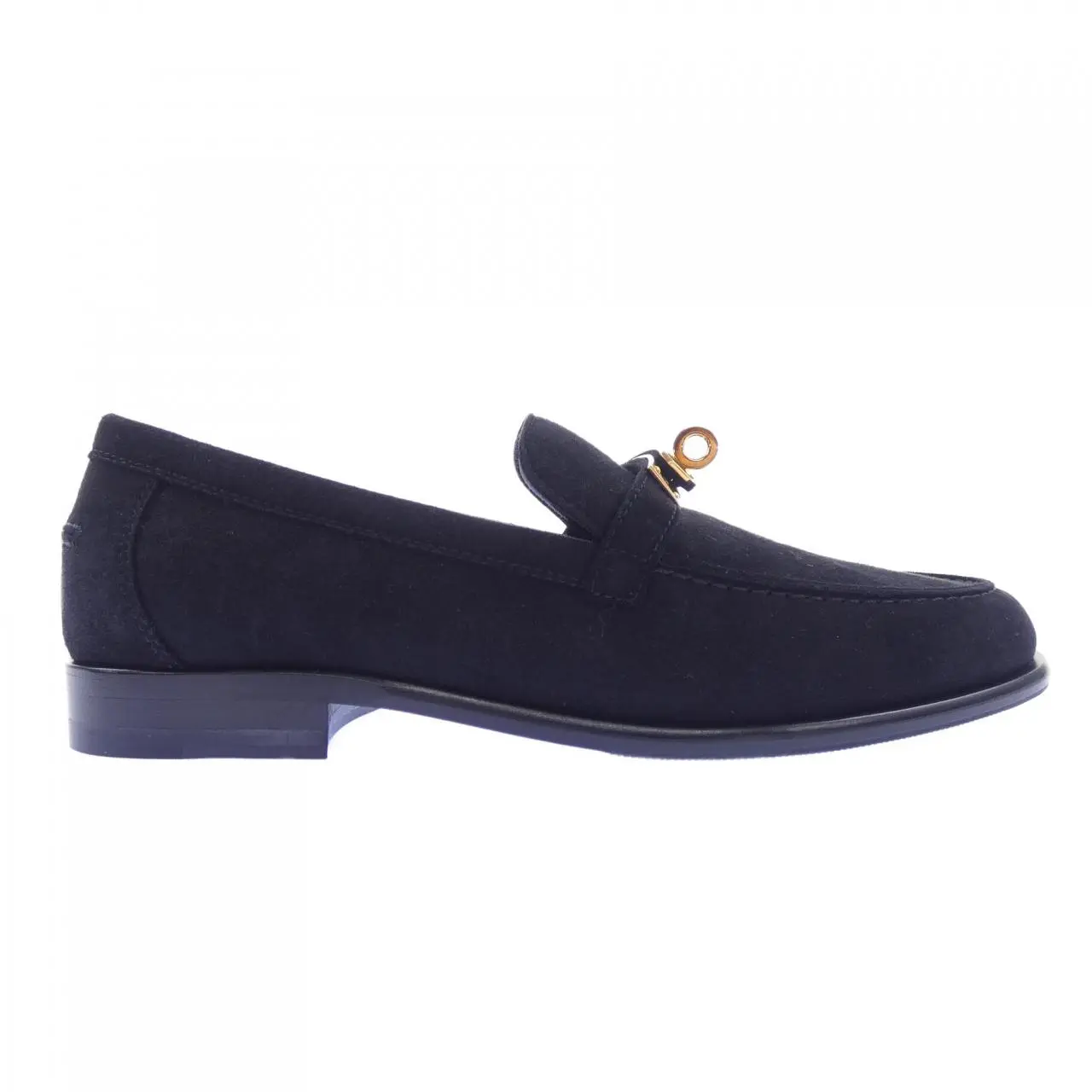 Pre-owned HERMÈS Suede Small Leather Goods Hermes Destin Chevre Velours Loafers
