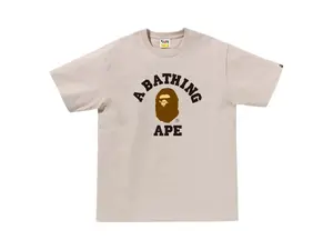 BAPE College Tee (SS25) Beige (men) by StockX