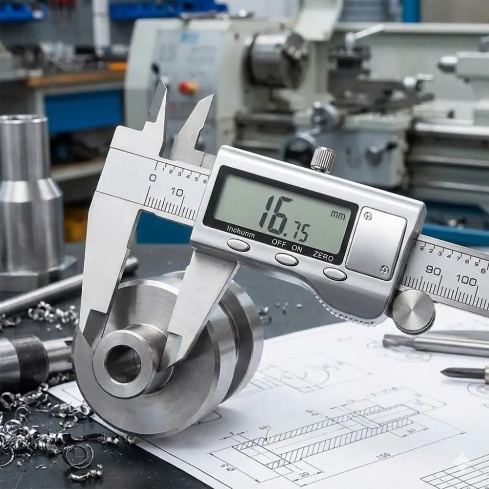 Precision Stainless Steel Digital Caliper 0-150mm, Micrometer Rapid Readout, IP54 Protection, Professional Metal Electronic Vernier for Machining, Engineering & Outdoor Use, Hand Measuring Tool