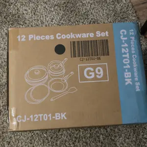 SweetFurniture 12 Pcs Pots and Pans Set Nonstick - Kitchen Cookware Set with Detachable Handle, Induction Cookware, Dishwasher Oven Safe