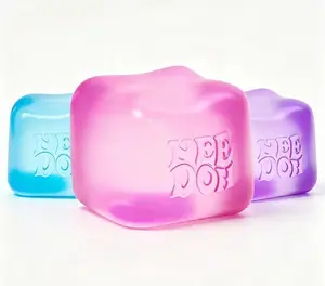 NeeDoh Nice-- Cube Super Solid Stress Toy | Slow-Rising Ice Cube Squish Ball,-- Anxiety Relief Gift for Everyone**