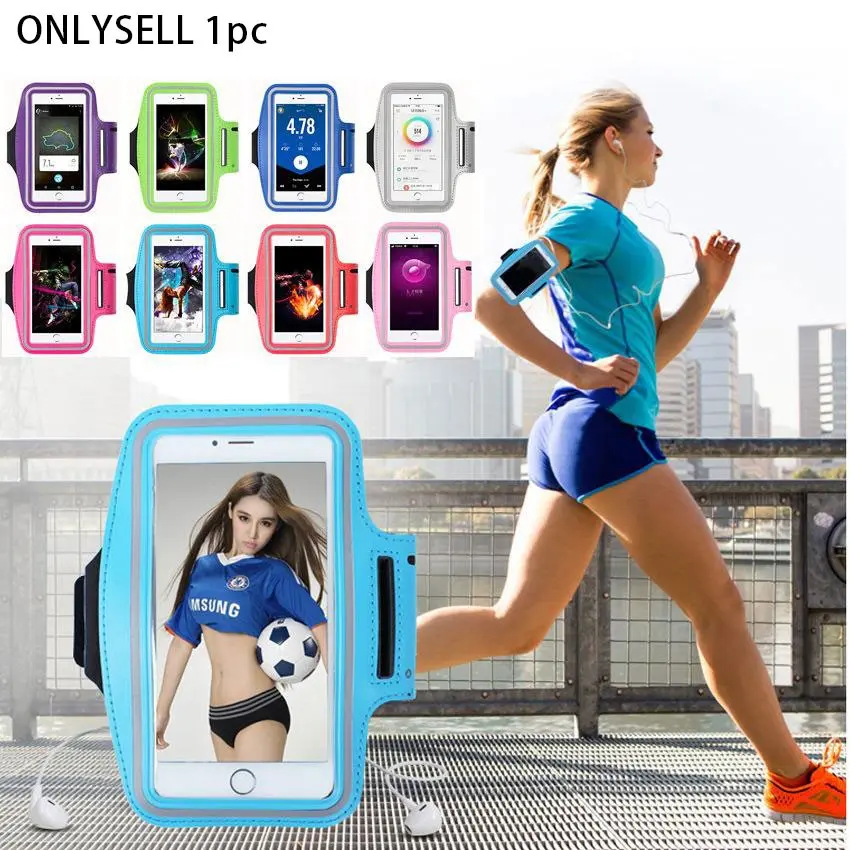 Adjustable Active Sports Arm Band, Running Fitness Phone Arm Bag, Outdoor Sports Accessories for Women & Men, Runners, Trail Running Gear