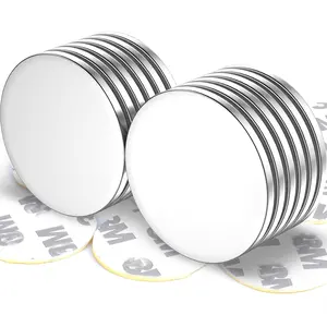 Neodymium Magnets Disc, 30x2mm Large Round with-Sided Backing for Cabinets Locker Refrigerator Crafts Whiteboard (12 Pack)