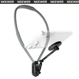 NEEWER GP47 Magnetic Phone Neck Holder, Quick Release Cell Phone Chest Mount Stand Adjustable Compatible with MagSafe iPhone Samsung Android, Accessories Kit for POV Vlogging Selfies Video Recording outdoorfun