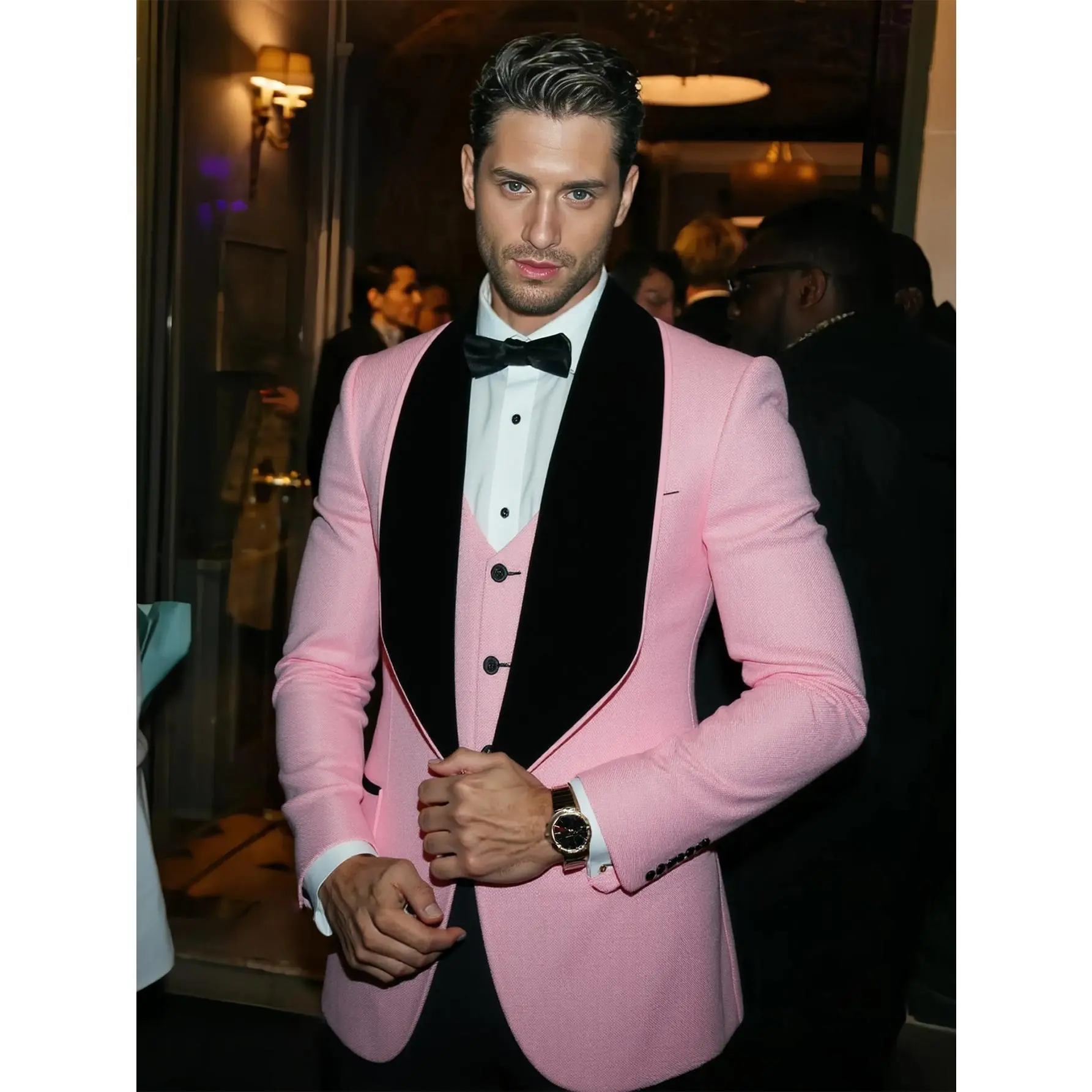 Suits Slim Fit 3 Piece Mens Tuxedo Suit Set for Prom Wedding Party Paisley Jacket Vest Pants Homecoming Outfit Party Wedding Formal Formal Wear suits Blazer Menswear