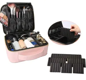 Nail Polish Storage Bag, Portable Nail Art Organizer, Cosmetic Storage Zipper Makeup Organizer Pouch, Makeup Containers Multifunctional Bag for Women & Girls (bag Only)