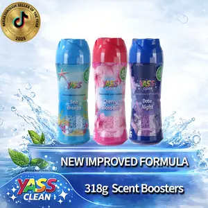 【Mother's Day Sale】Yass Clean Experience Scent Booster Beads – 318g (11 oz) – Cherry Blossom, Date Night, Sea Breeze – Gentle on Sensitive Skin, Long-Lasting Freshness