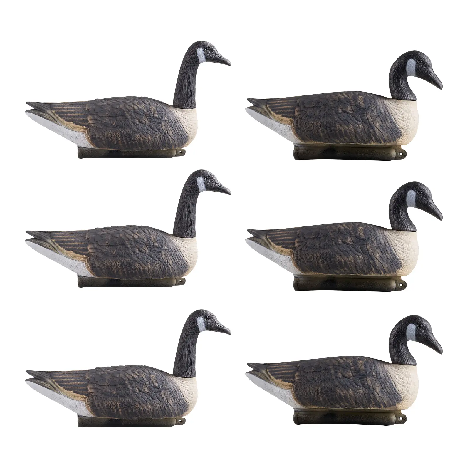 【SummerFinds】VEVOR Canada Goose Decoys, Outdoors Goose Decoy for Waterfowl Hunting, Impact-Resistant & Silent XPE with Ultra Realistic Paint, for Pool, Pond, Garden Yard Decoration, Easy to Carry and Use, 6-Pack