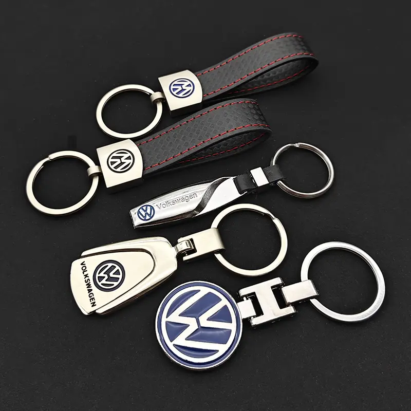 3D VW Metal Car Logo Keychain For Volkswagen Scirocco Sharan Golf Passat Tiguan Polo Beetle MK3 MK4 MK5  MK6 MK7 SR32 Keyring