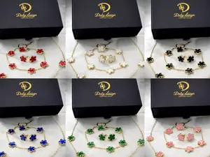 Daly Design Gold Plated Jewelry Set - 18 Inch Flower Necklace, 7-8 Inch Bracelet, Open Size Ring - Elegant Floral Design for Any Occasion