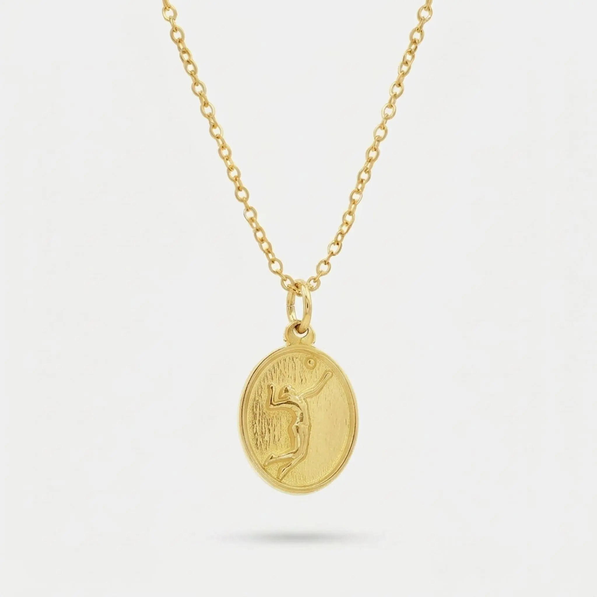 Volleyball Silhouette Pendant