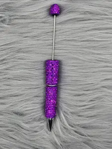 Rhinestone Beadable Pen-Purple
