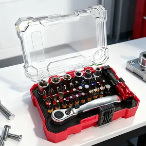 38 Piece Ratchet Screwdriver Set With Magnetic Multi Bit Tool Kit For Computer Bike Car Home Repair, Includes Storage Case, Ratcheting Tool Kit(38-Piece Set)