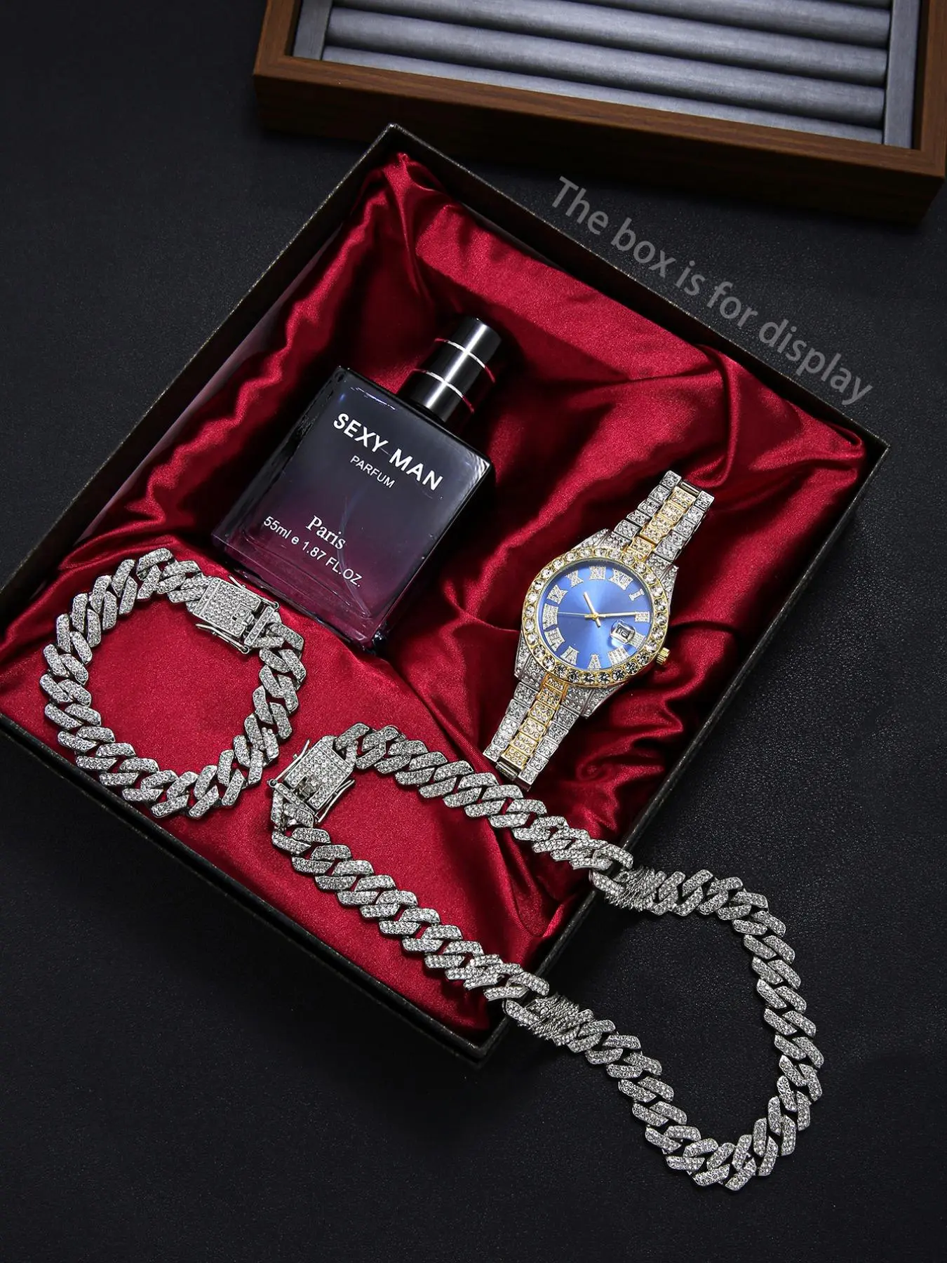 Men's Watch & Jewelry Set, Fashion Accessories for Party & Daily Wear, Versatile Birthday Gift Set