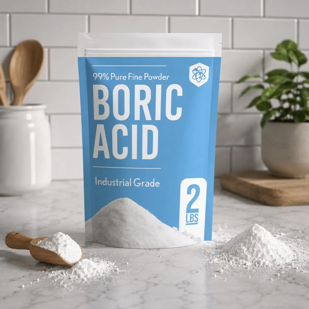 99% Boric Acid Powder | 2lb | Industrial Grade | Fine Powder Boric Acid