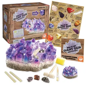 MindWare Dig It Up! Giant Gem Discovery — Excavation Kit with Real Gemstones