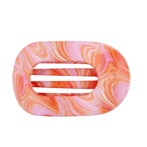 Just Keep Swimming Large Flat Round Hair Clip