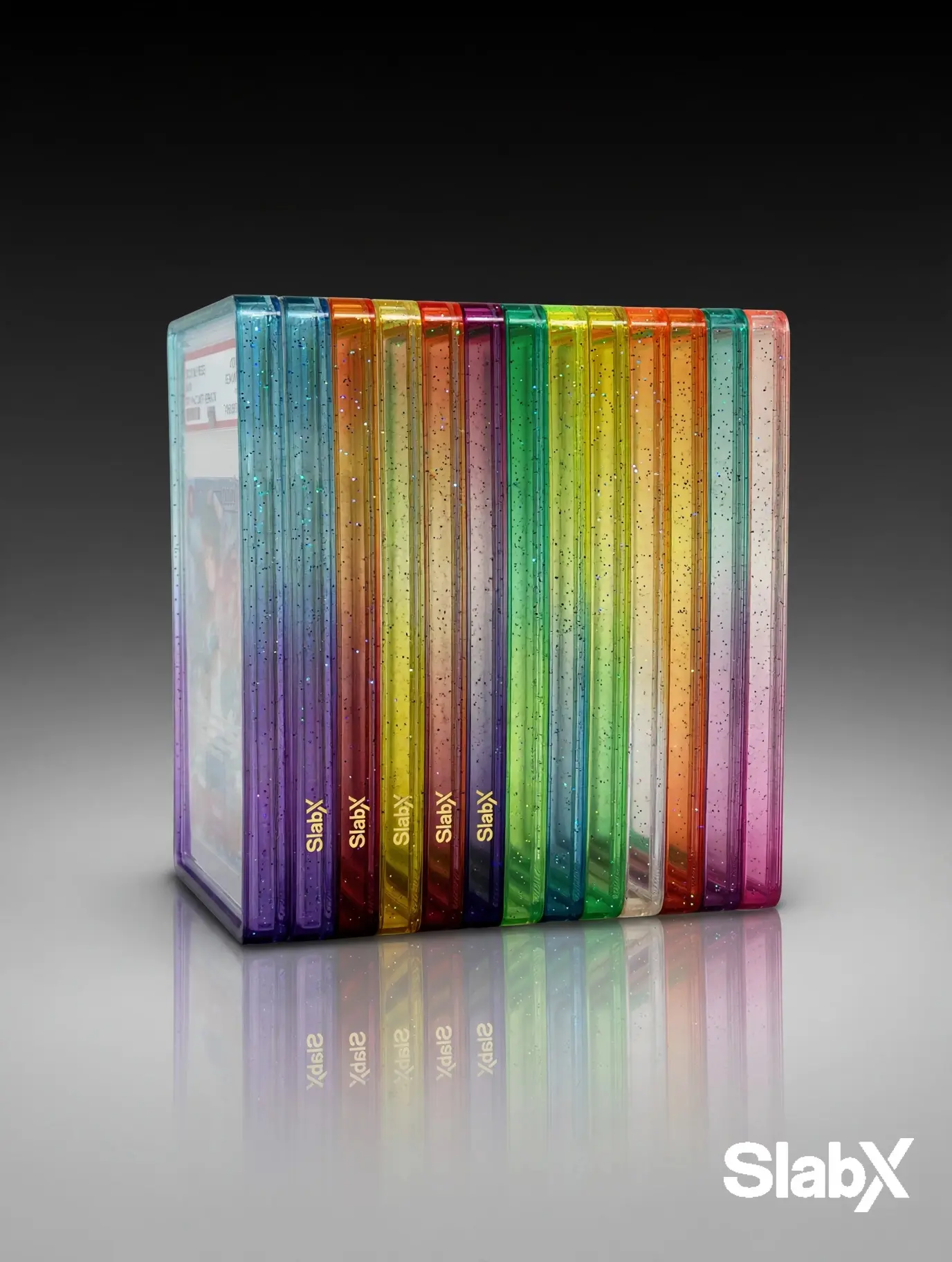 SlabX Guard - Chroma Series - for Standard PSA Graded Cards Premium TPU w/Clear Panel