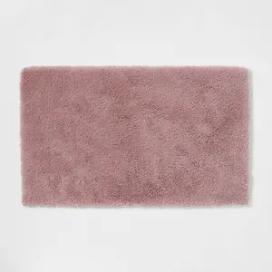 24"x40" Spa Plush Bath Rug Mauve - Threshold