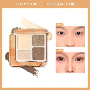 JUDYDOLL 2 In 1 Highlighter Contour Palette, Powder Highlighter & Contour Duo, Face Shaping, Makeup, Cosmetic, Bronzer, Long-Lasting, 2-In-1 Makeup Bronzer Powder, Mother's Day Gift, Summervibes