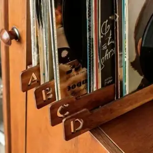 Creative Letter Bookmarks Vinyl Record Dividers, Set of 26 Unique Alphabet Bookmarkers, Perfect for Reading and Organizing Books