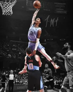 Ja Morant Monster Dunk Signed Photo with Autograph Print Poster Wall Art Home Decor