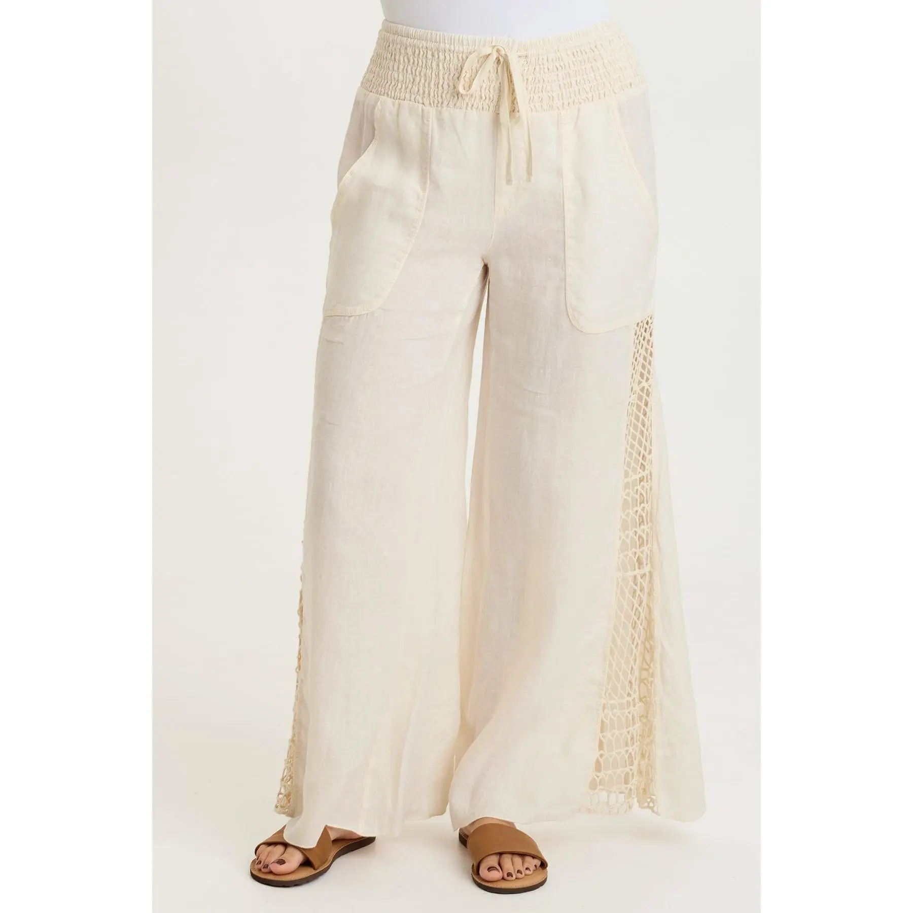 Garcia Linen Crochet Pant